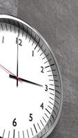 Classic Clock on Concrete Wall Pointing 3 O'clock video