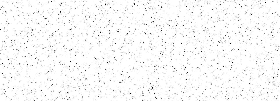 Seamless grainy speckles texture. Distress grunge dots background. Black gritty splash repeated pattern. Splatter dirty grit overlay with drops, specks, flecks. Gravel noise for banner, poster vector