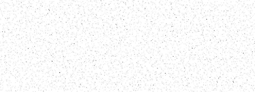 Black and white dirty dot seamless pattern. Grunge dripped splashed sprinkles, particles, dust wallpaper. Small distress noise grain repeated background. Random mottled gritty overlay texture vector