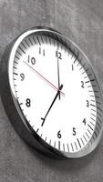 Classic Clock on Concrete Wall Pointing 7 O'clock video