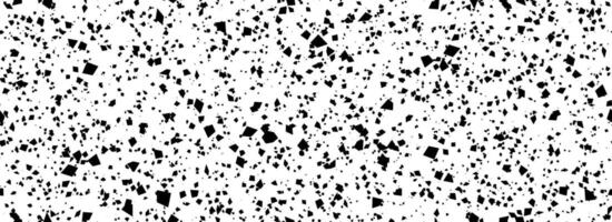 Dotted seamless pattern. Grunge dripped sprinkles, particles, dust or splashes wallpaper. Black and white distress noise grain repeating background. Random mottled gritty overlay texture vector