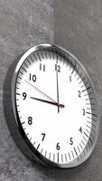 Classic Clock on Concrete Wall Pointing 9 O'clock video