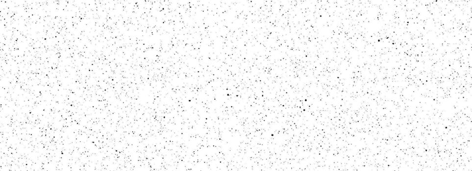 Seamless grain speckle texture. Distress grunge dot background. Black gritty splash repeated pattern. Splattered dirt grit overlay with drops, specks, flecks. Weathered noise overlay vector