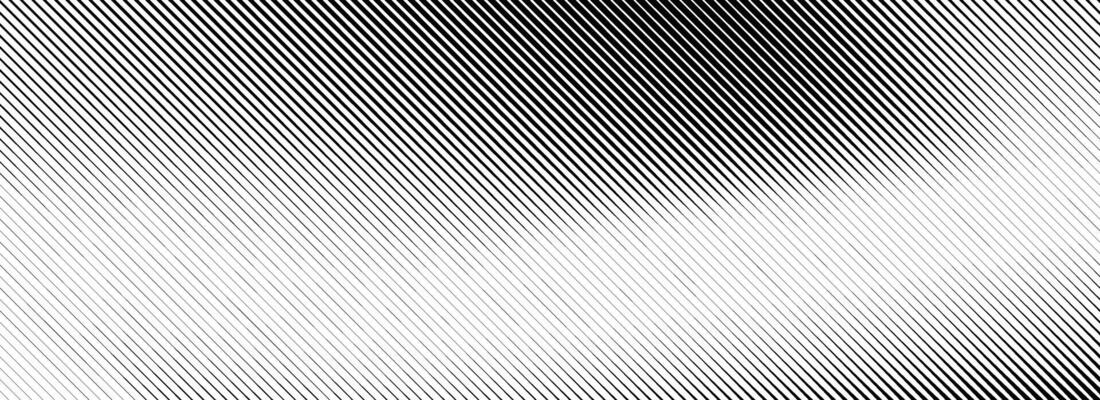 Fading line gradient texture. Black diagonal stripe gradation background. Thin and thick vanishing slanted pattern backdrop. Oblique parallel stroke wallpaper for overlay, print, cover