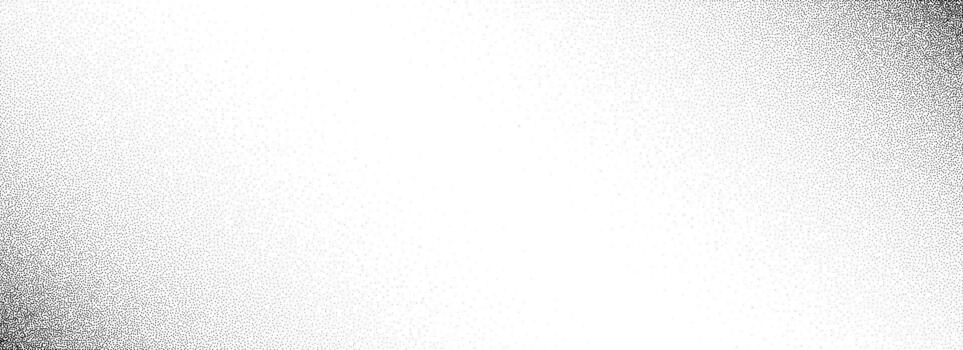 Stippled diagonal gradient texture. Fading grain dotted background. Grunge sprayed noise surface. Black vanishing dots, speckles, particles, specks, dust wallpaper. Halftone grit sand overlay vector