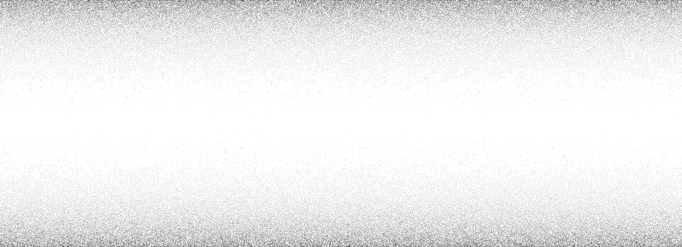 Stippled gradient texture. Fading grain dotted background. Sprayed grunge noise surface. Black vanishing dots, speckles, particles, specks, dust wallpaper. Subtle halftone grit sand overlay vector