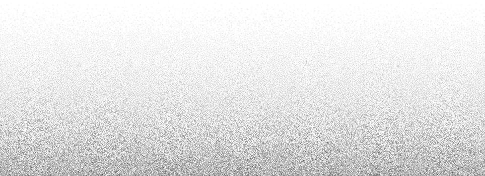 Stippled gradient texture. Fading grain dotted background. Sprayed grunge noise surface. Black dots, speckles, particles specks, dust, dots wallpaper. Subtle halftone gritty sand overlay vector
