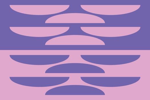 A purple and pink background with a stack of three different shapes vector