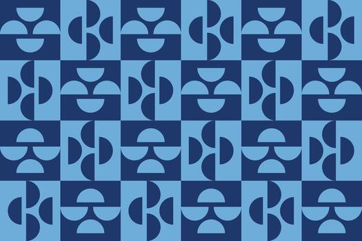 un azul y negro modelo con un cuadrado forma vector