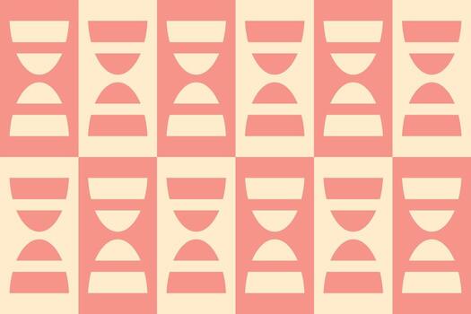 A pink and white background with a repeating pattern vector