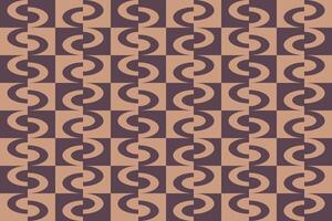 A pattern with curved lines in brown and beige vector