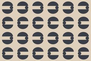 A pattern with circles and lines on it vector