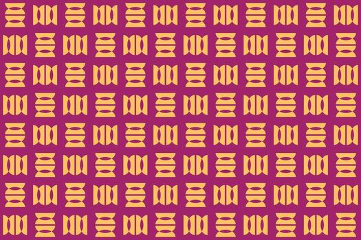A pattern with yellow and red squares on a purple background vector