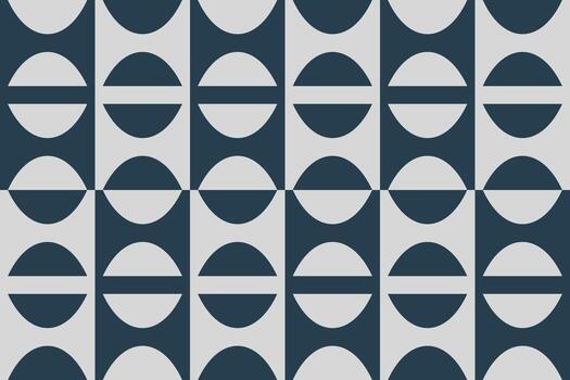 Pattern with circles and lines on a dark blue background vector