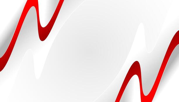 Abstract red and white wavy corporate background. Can be used for wallpaper, web page background. vector