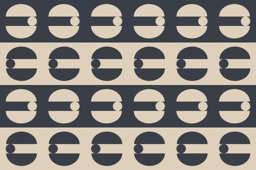 A pattern with circles and dots on it vector