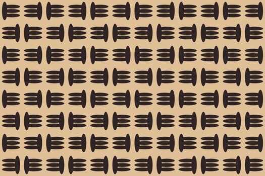 A pattern with black and brown shapes on it vector