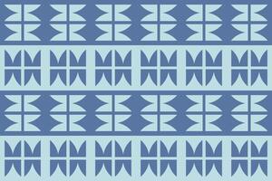 A blue pattern with geometric shapes vector