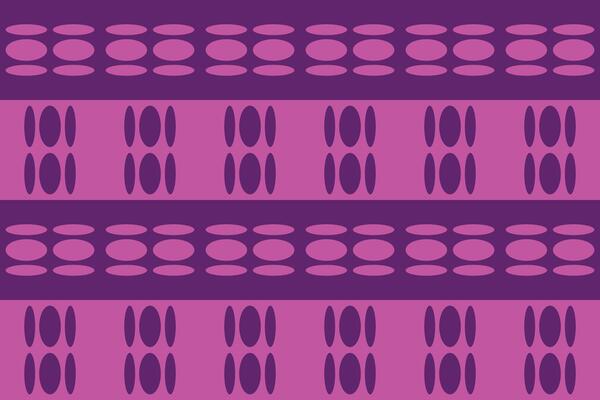 A purple and pink striped pattern with circles