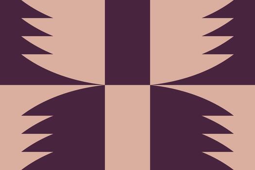 A purple and brown pattern with a square shape vector