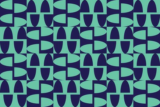 un azul y verde modelo con un grande número de formas vector