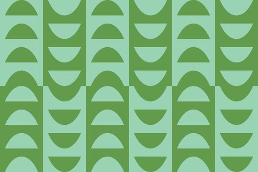 A green and white pattern with a wave shape vector