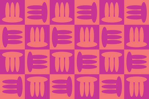 un púrpura modelo con muchos diferente formas en eso vector