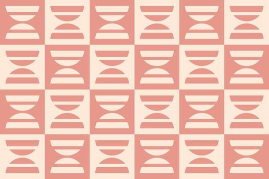 A pattern with a lot of hourglass shapes vector