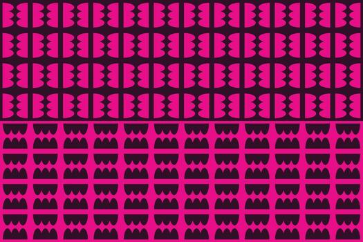 A pink and black pattern with a square shape vector