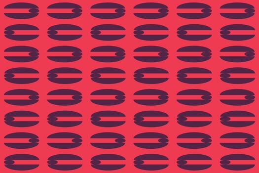 A red and black pattern with a large oval shape vector