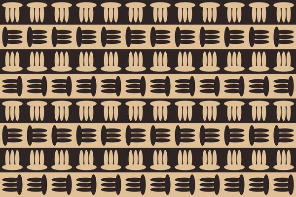 A pattern of black and brown geometric shapes