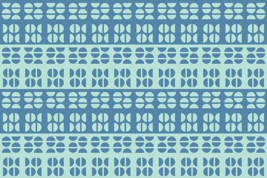 azul y blanco modelo con geométrico formas vector