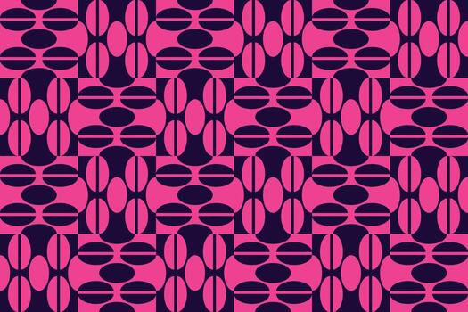 A red and black pattern with circles vector