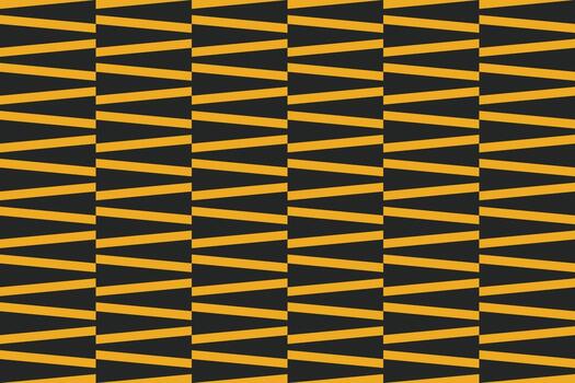 A black and yellow pattern with triangles vector