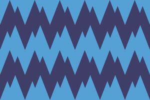 A blue and black zigzag pattern vector