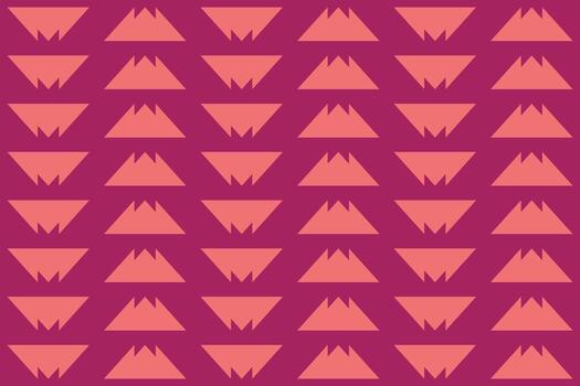 A pattern with triangles on a pink background vector