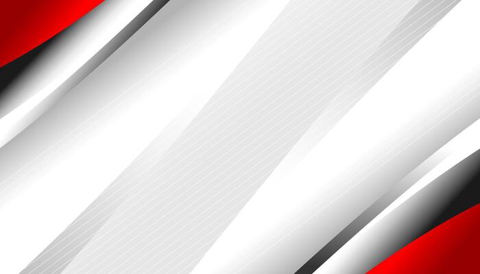 Abstract white and red geometric corporate background.