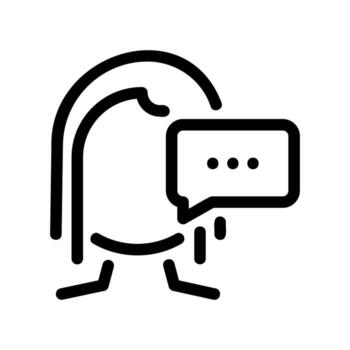 realimentación lazo concepto con cabeza y habla burbuja vector