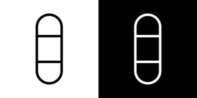 Band aid icons set in stroke line style vector