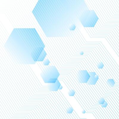 Abstract blue background with hexagons. illustration for your design.