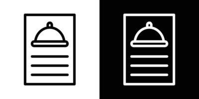 Menu icons set in stroke line style vector