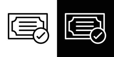 Patented icons set in stroke line style vector