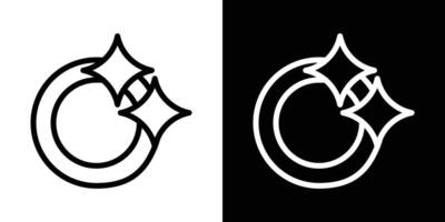 Washing dishes icons set in stroke line style vector