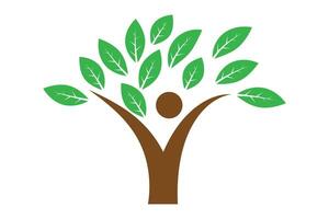 Creative family tree logo vector