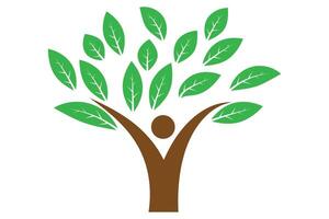 Family tree with leaf. vector