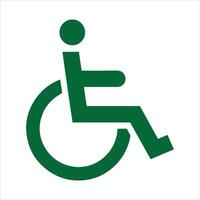 International symbol of access for wheelchair users vector