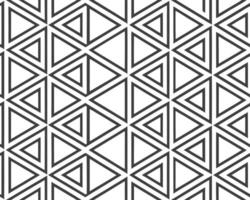 Geometric triangle pattern seamless black and white background perfect for wallpaper and design projects vector
