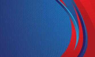 Abstract blue red dark gradient curved background vector