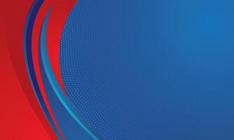 Abstract blue red gradient curved modern background vector
