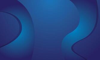 Abstract blue gradient wavy modern background vector